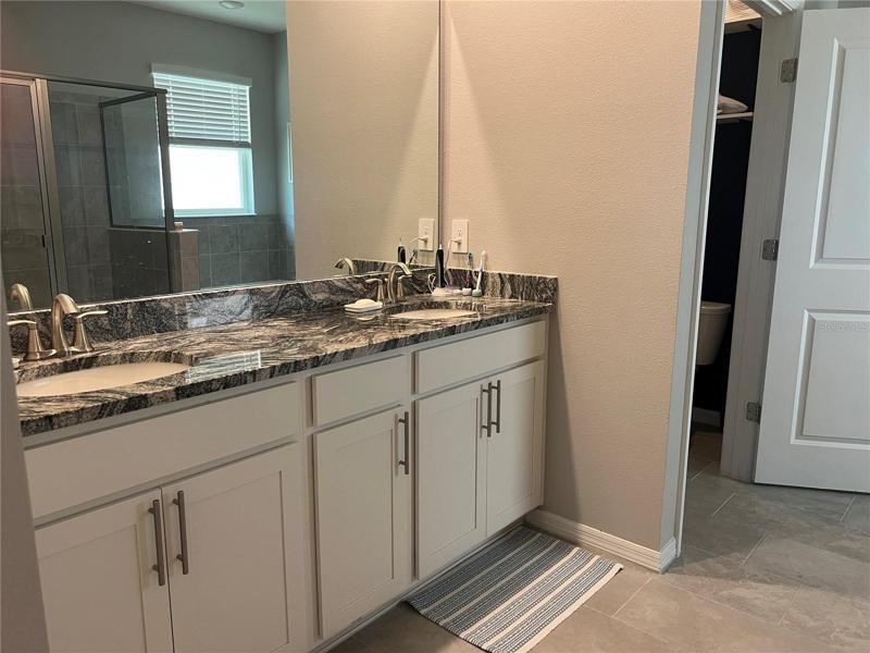 Master Bath with double vanities