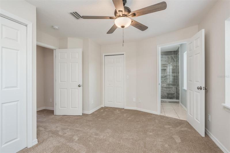 2nd bedroom walk-in and wall closet