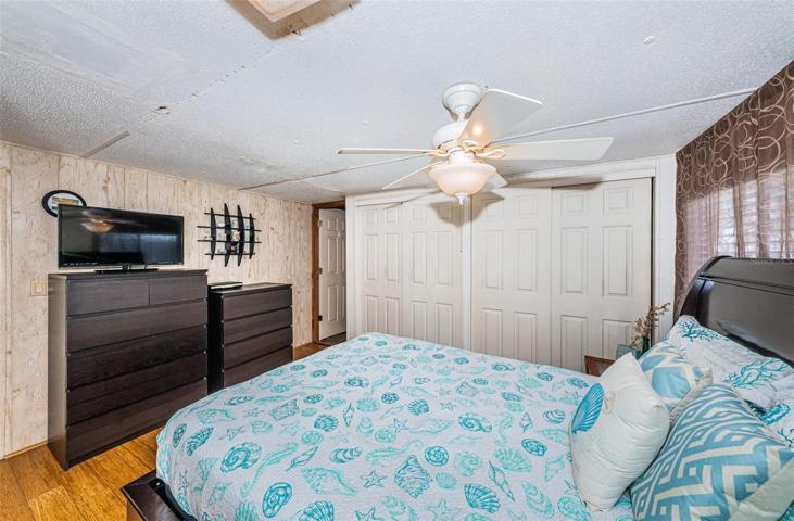 Master bedroom with double closets and en-suite