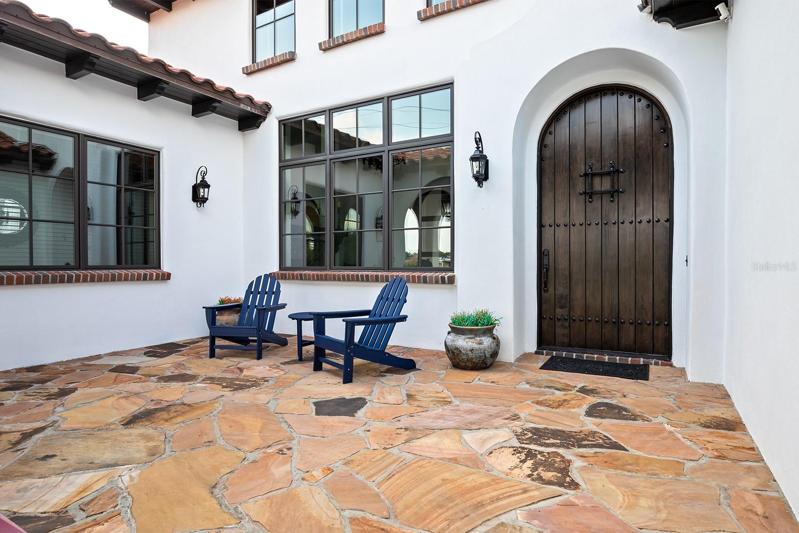 Entry Patio and Door