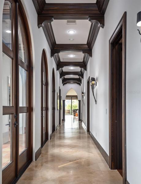 Hallway to Family room
