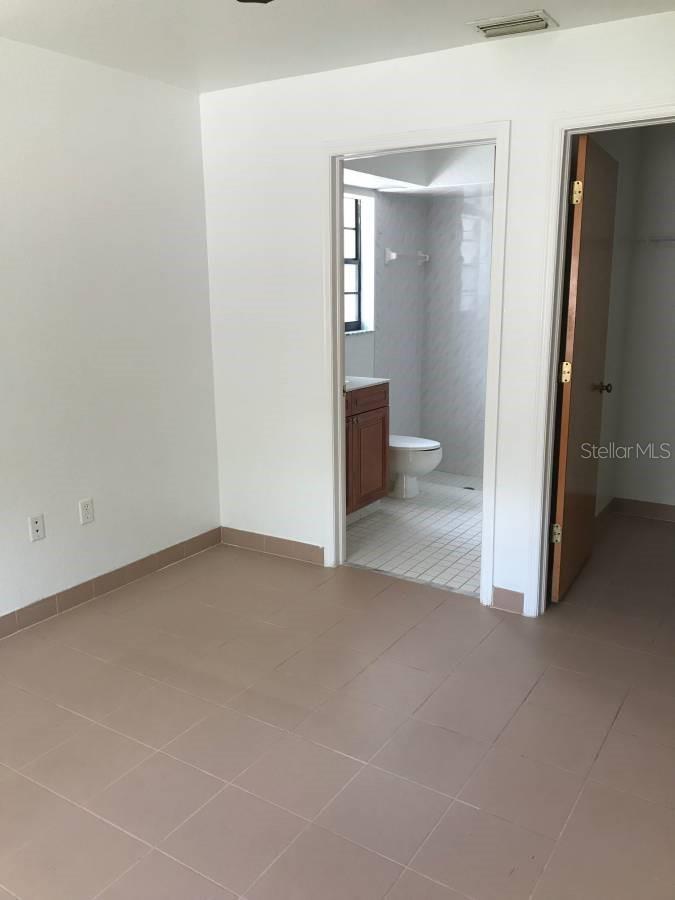 Master bedroom, view to master bath shower