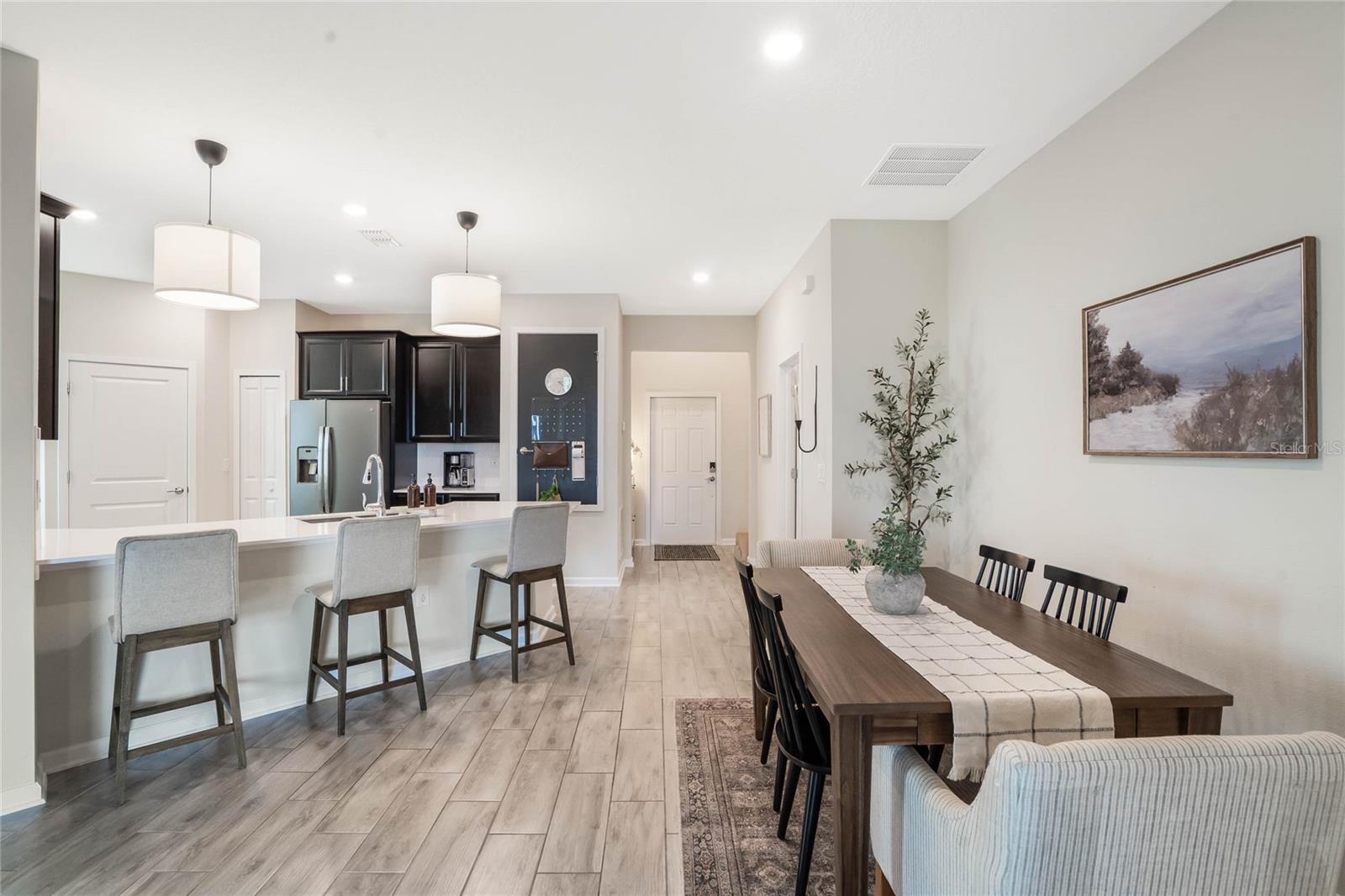 Dining room/ kitchen area