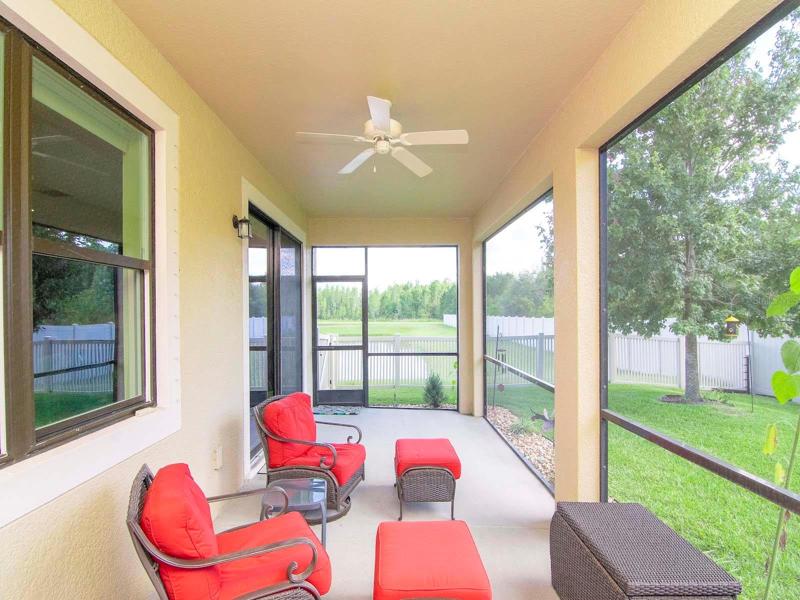 Screened lanai