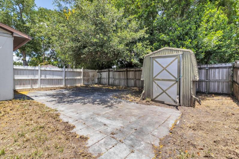 Shed and Patio