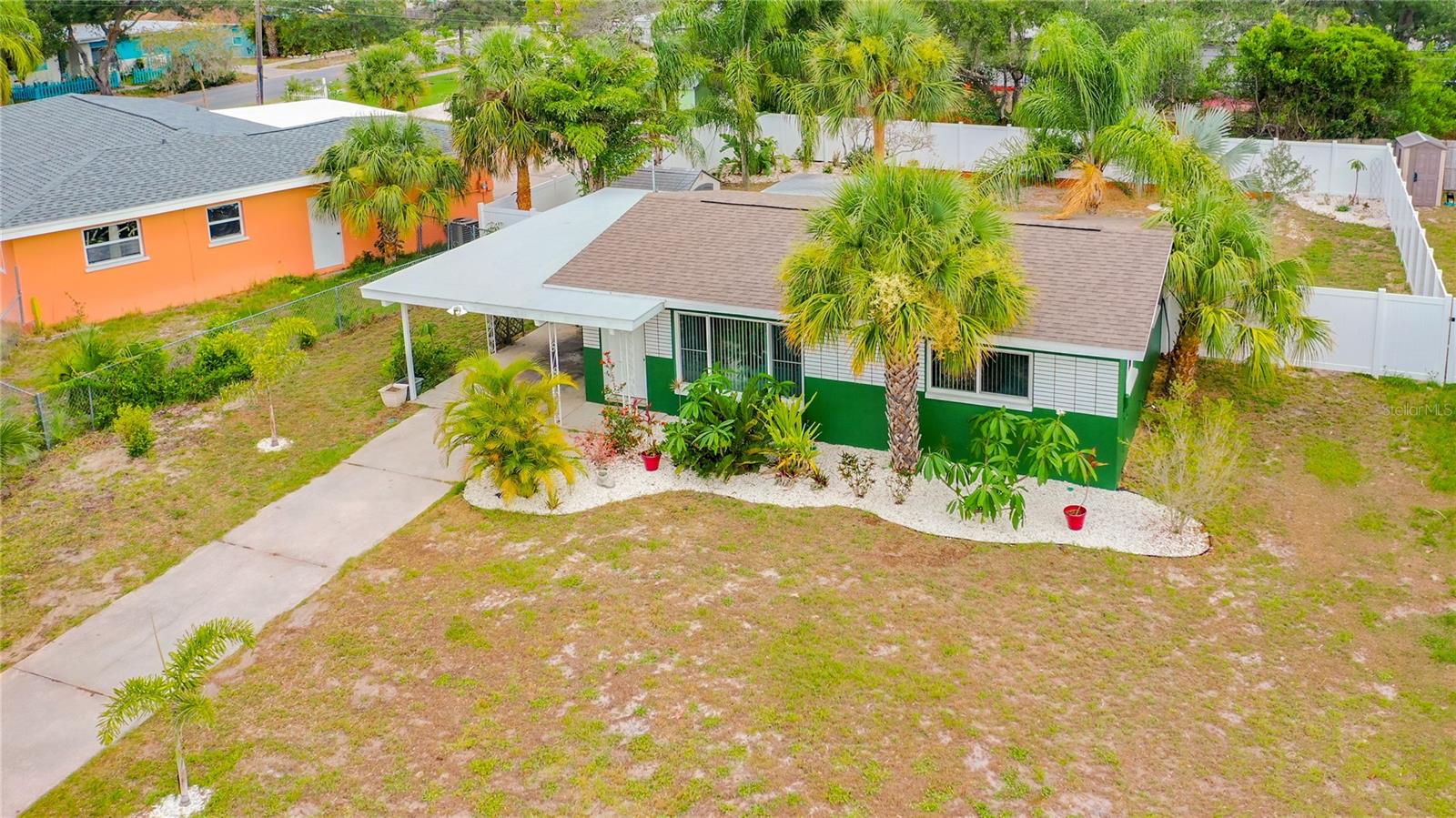 Front of house and front yard