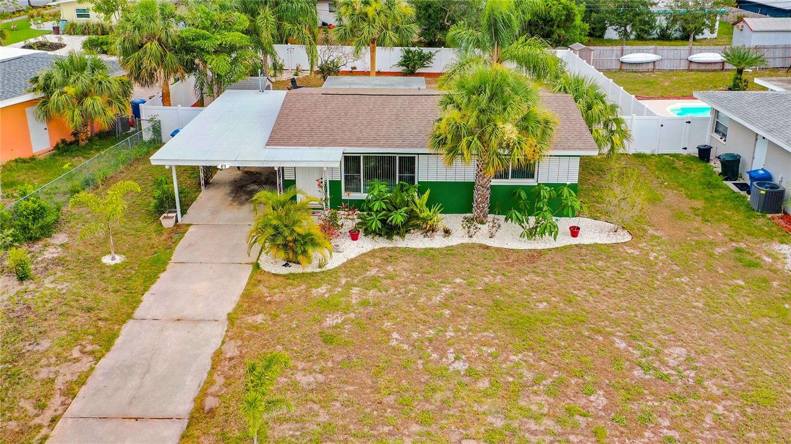 Front of house and front yard
