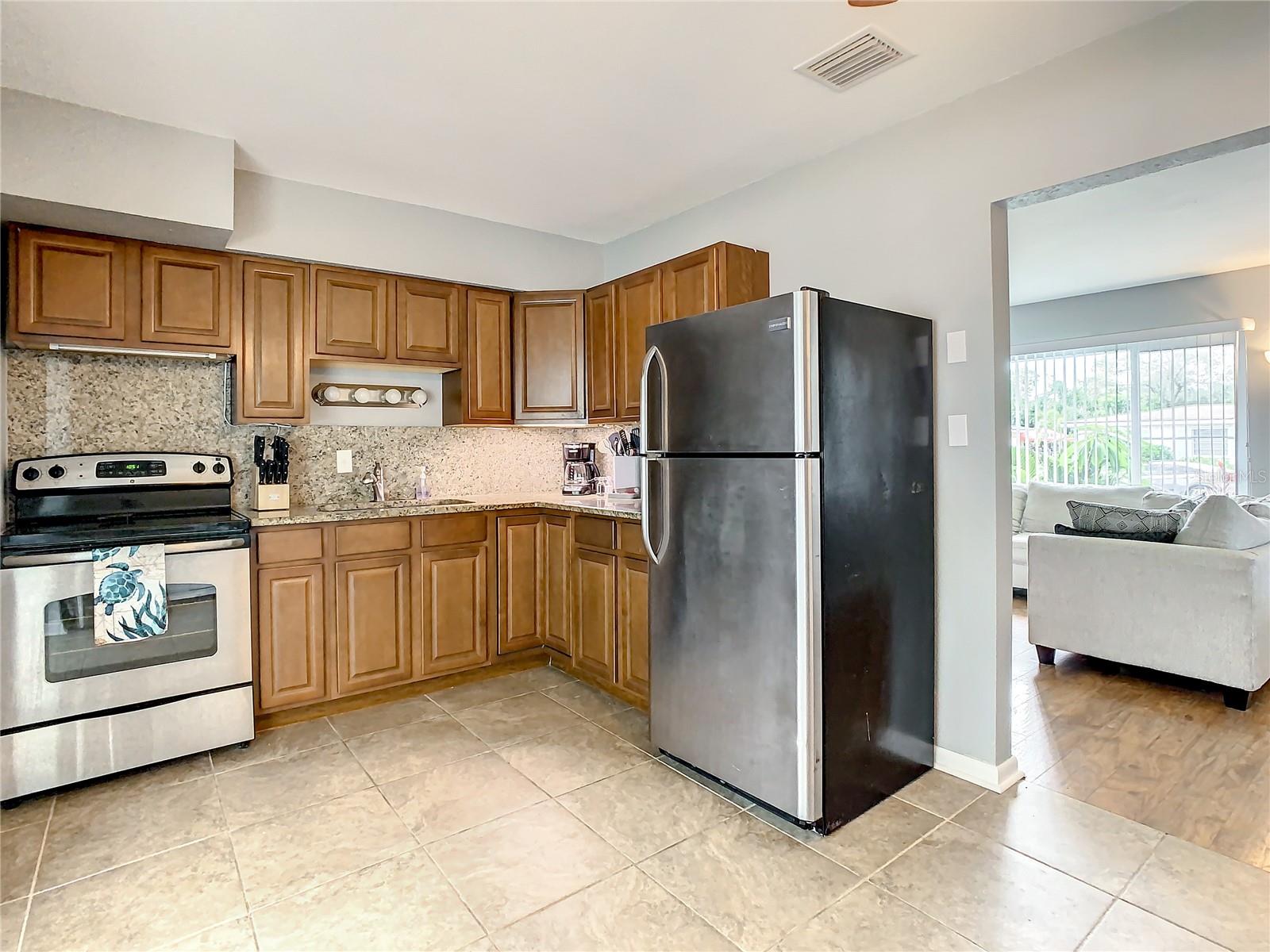 Kitchen looking in from Florida room