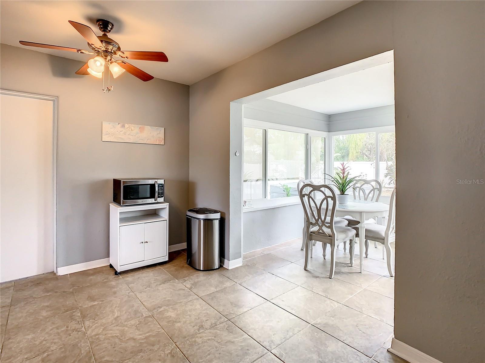 From kitchen looking into Florida/Dining room