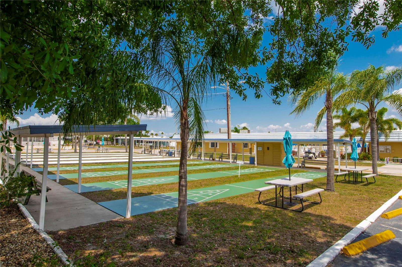 Shuffleboard and Bocce courts
