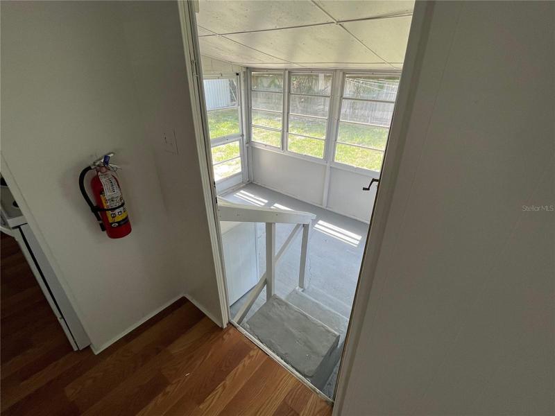 Exit to Utility Room/Back Porch
