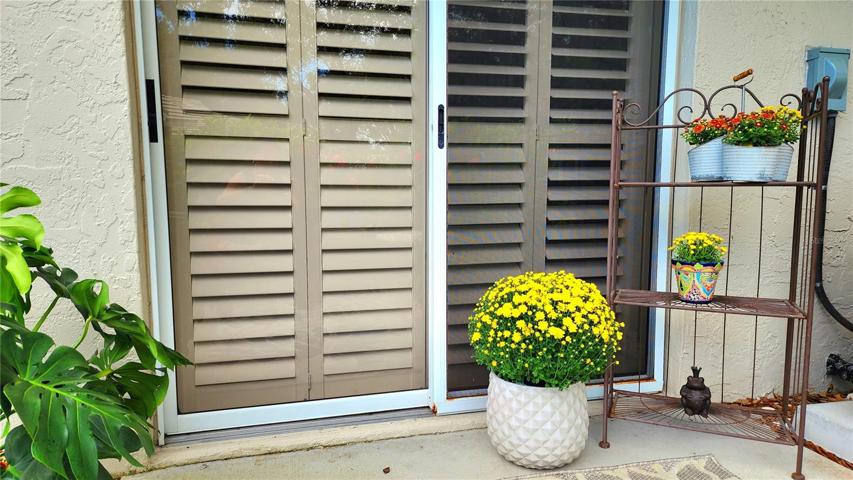 Sliding doors to Patio