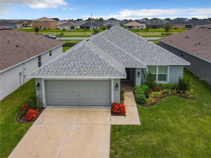 Aerial Front View of Home