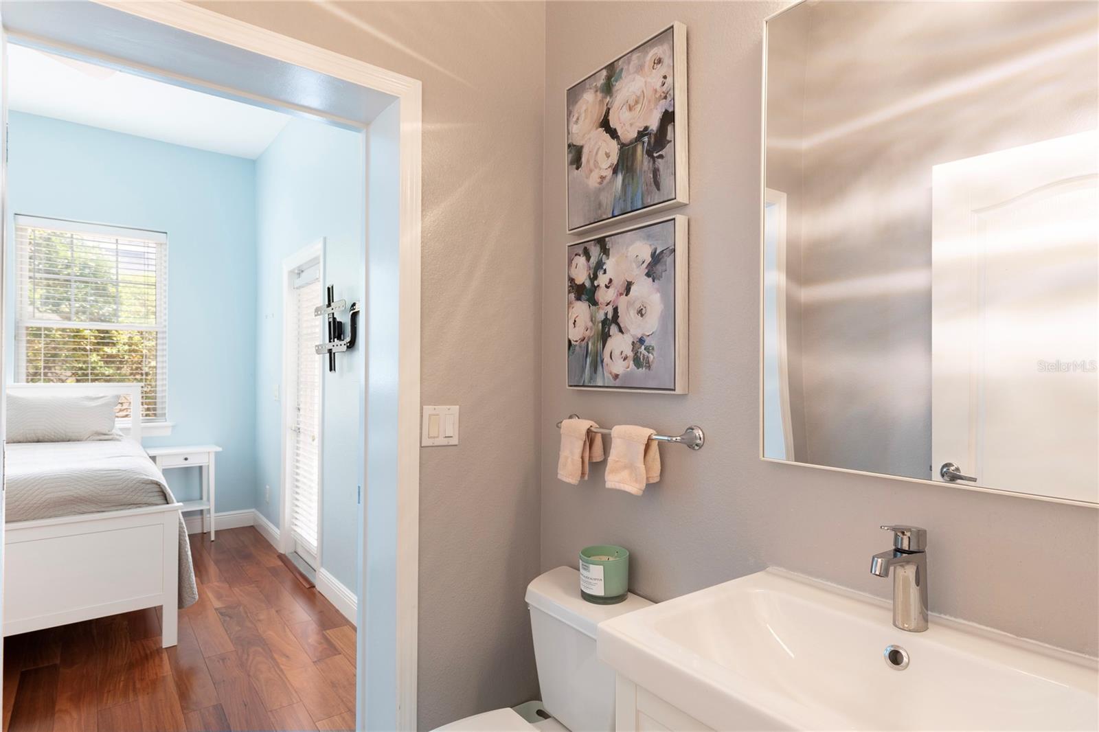 Half Bathroom adjacent to Bedroom 5.