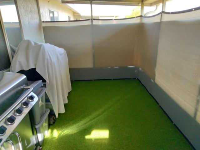Screened in patio area