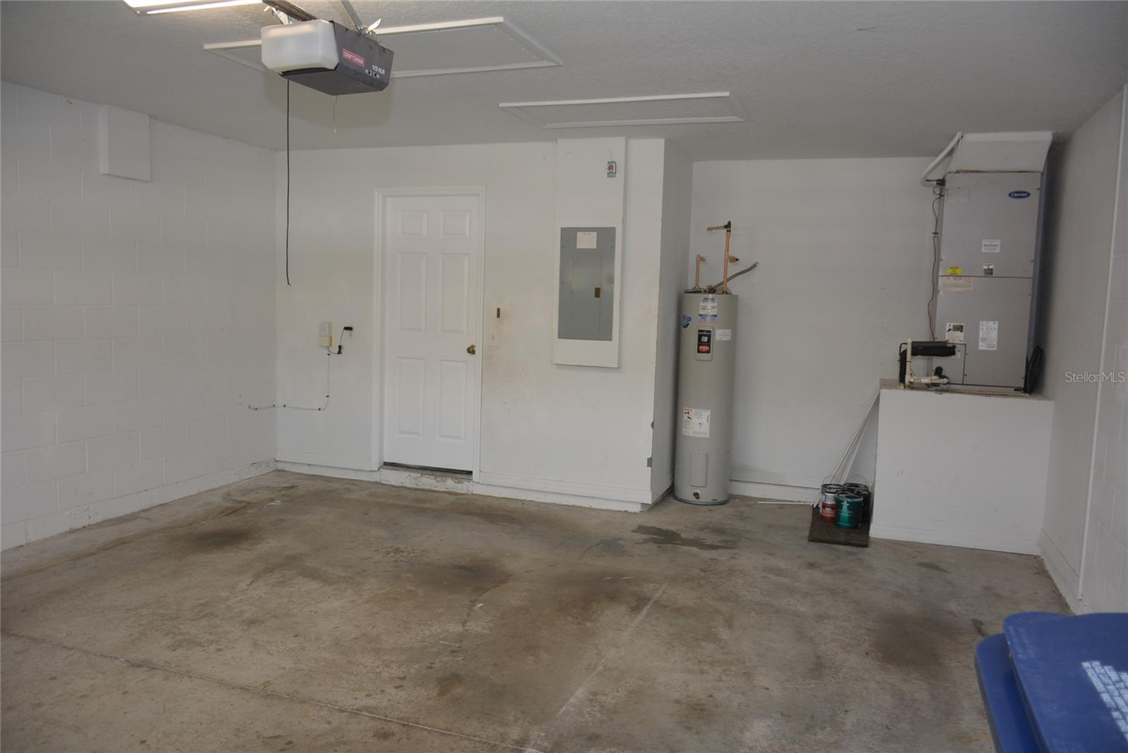 2 car garage 18 x 20 with attic access