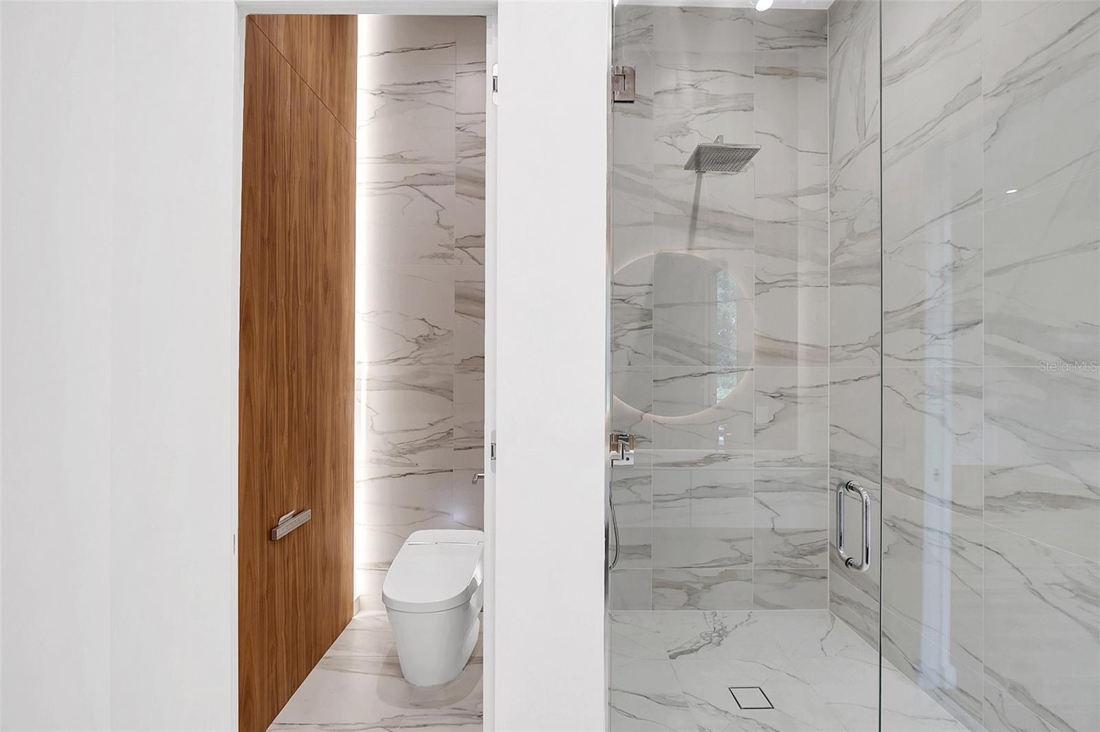 Glass encased shower with beautiful tile surround 11835 Lake Butler Blvd, Windermere, FL 34786