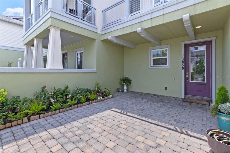 Semi-private courtyard