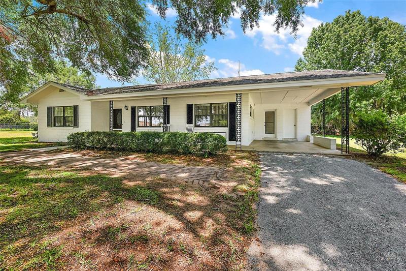Exterior Front and Carport