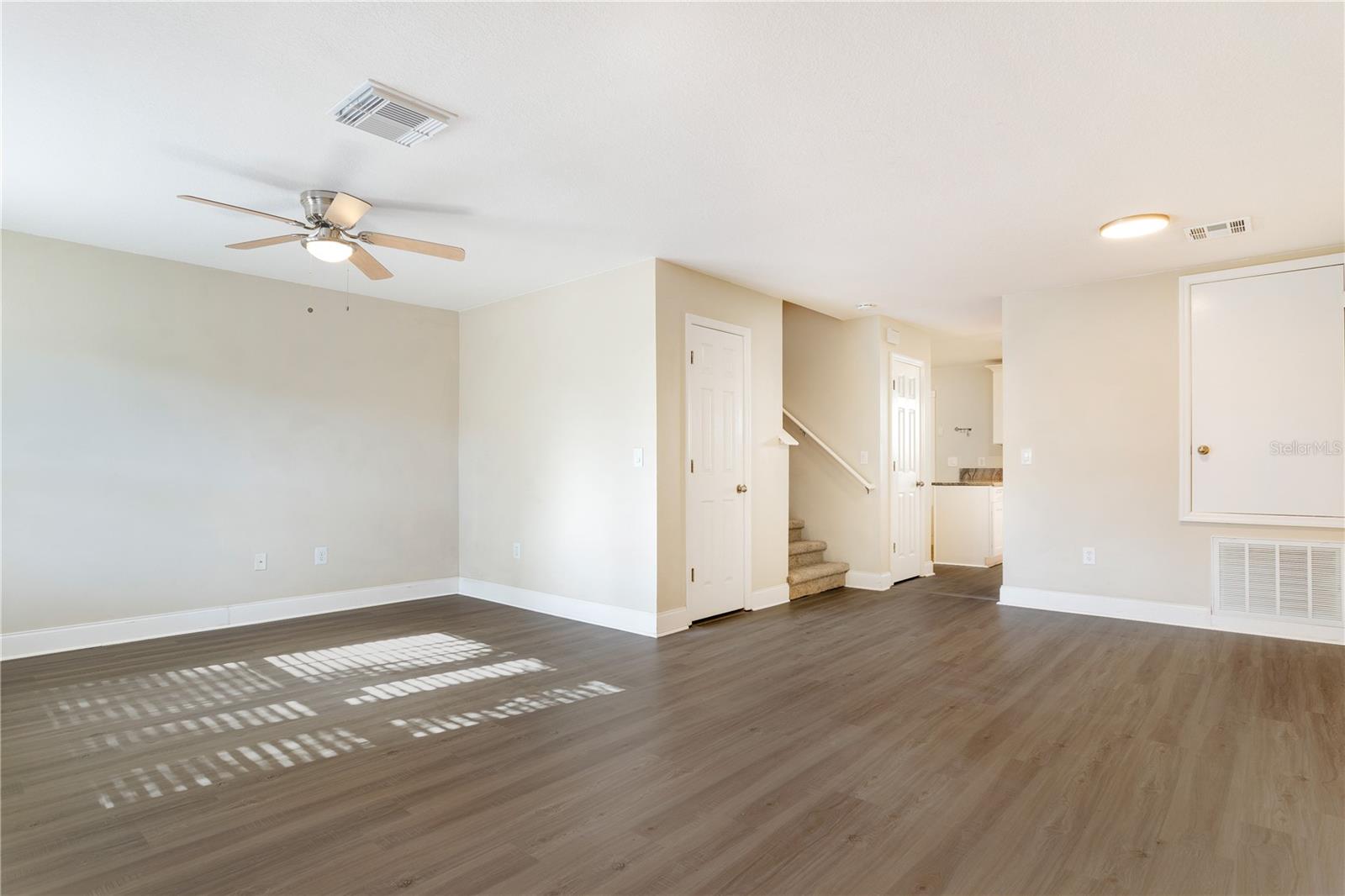 Brand new flooring on first floor