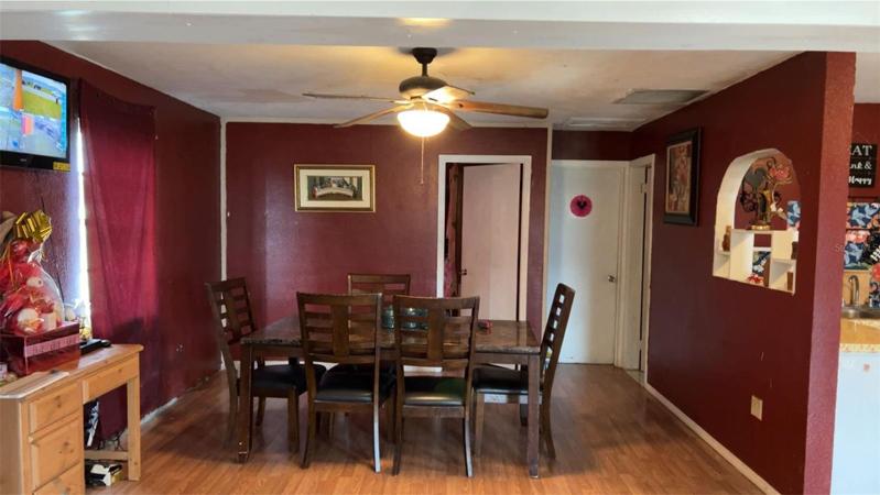 View of dining room from the family room