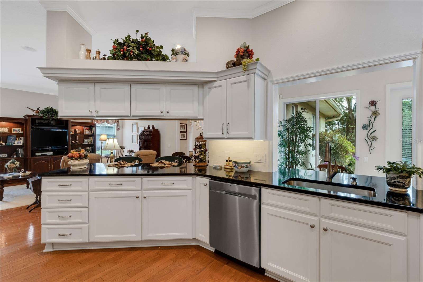 Immediately adjacent to the family room