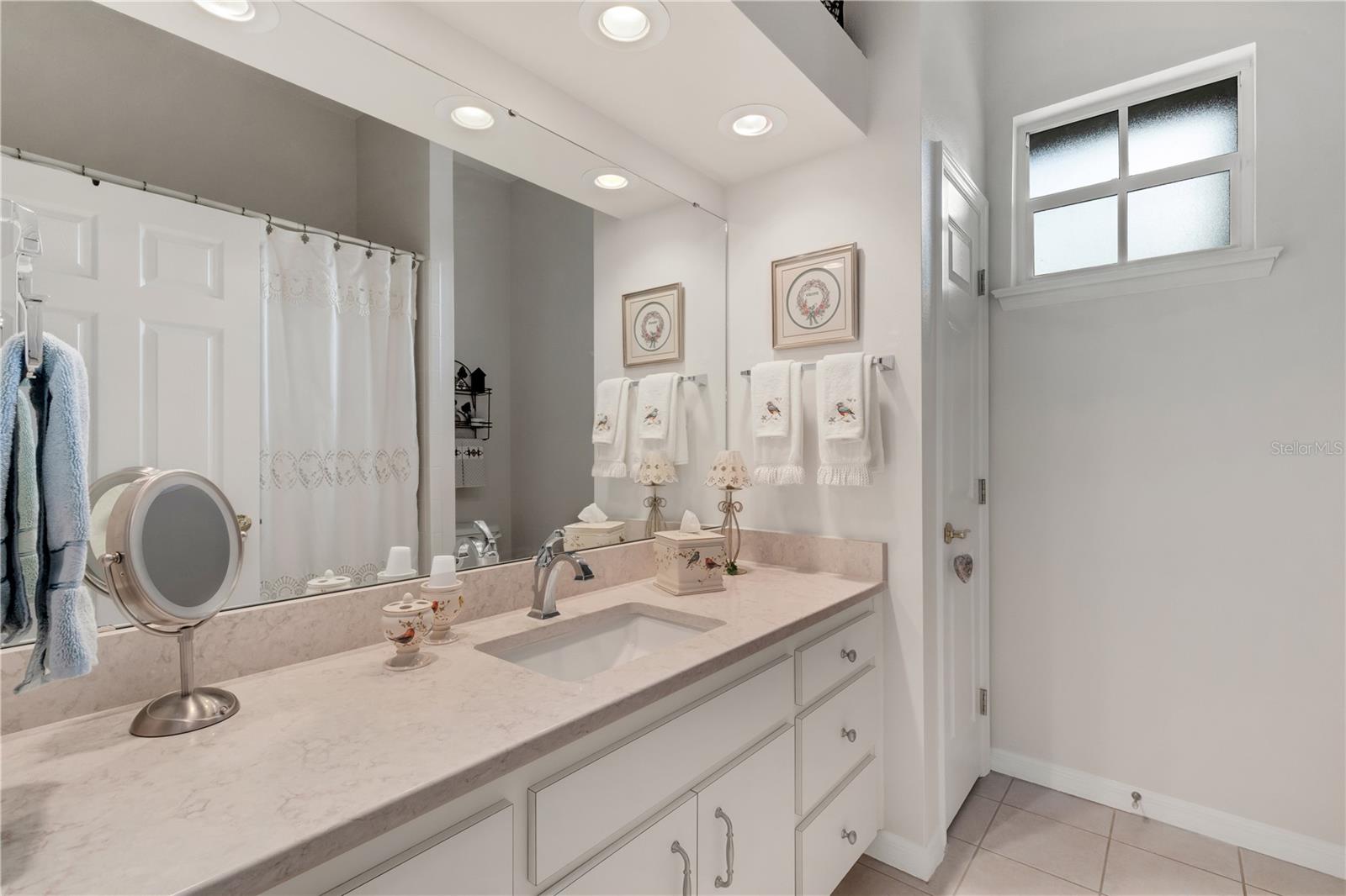 Bathroom #2 is equally well appointed