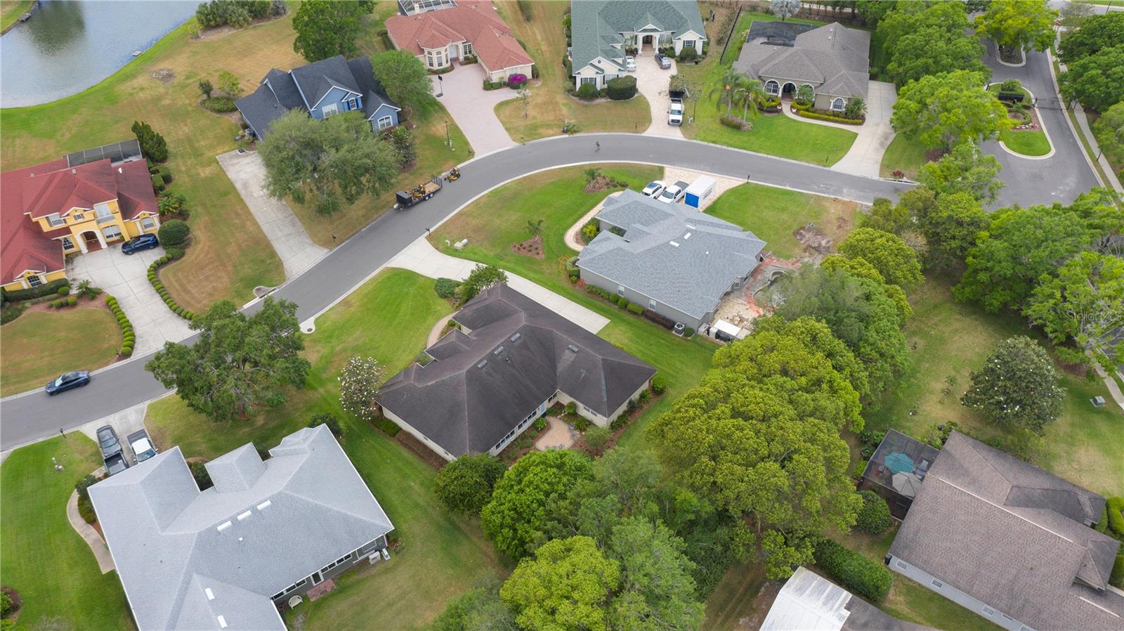 Each home in the area is custom
