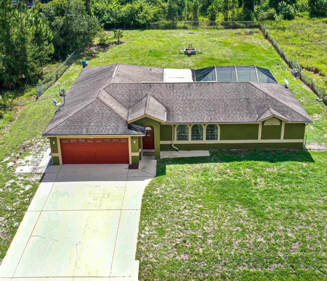 Lage half acres with privacy and room to grow