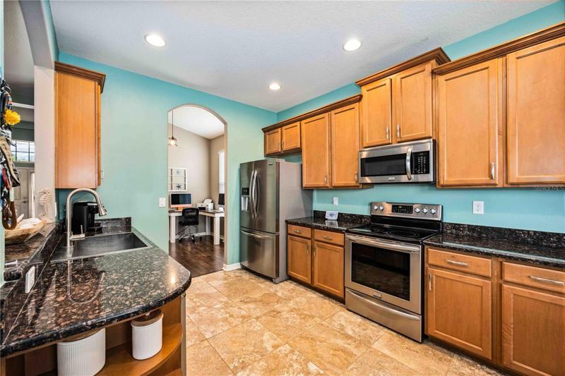 Stylish harmony of living and dining areas