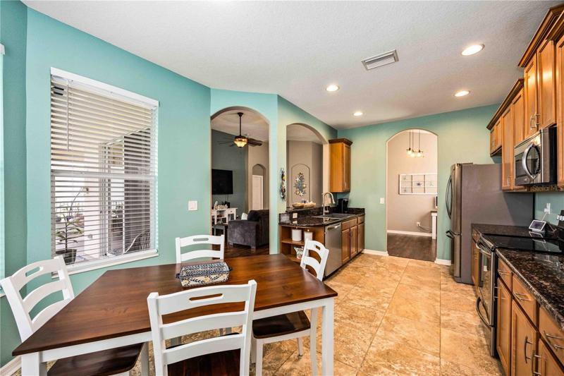 Stylish harmony of living and dining areas