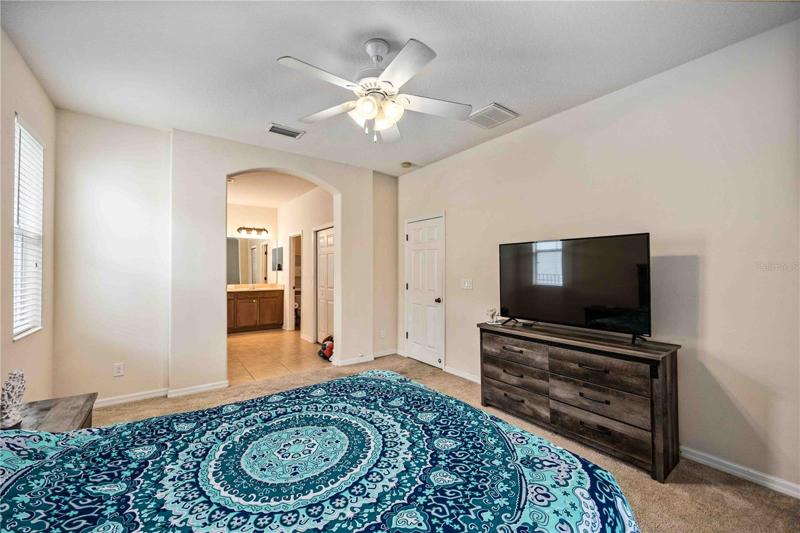 Serene master suite, ample closets, abundant space