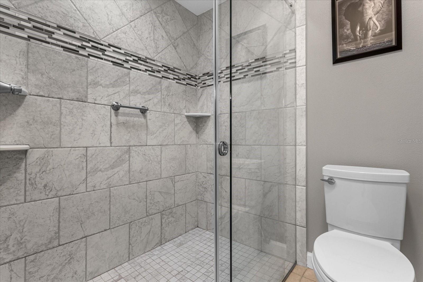 Master shower