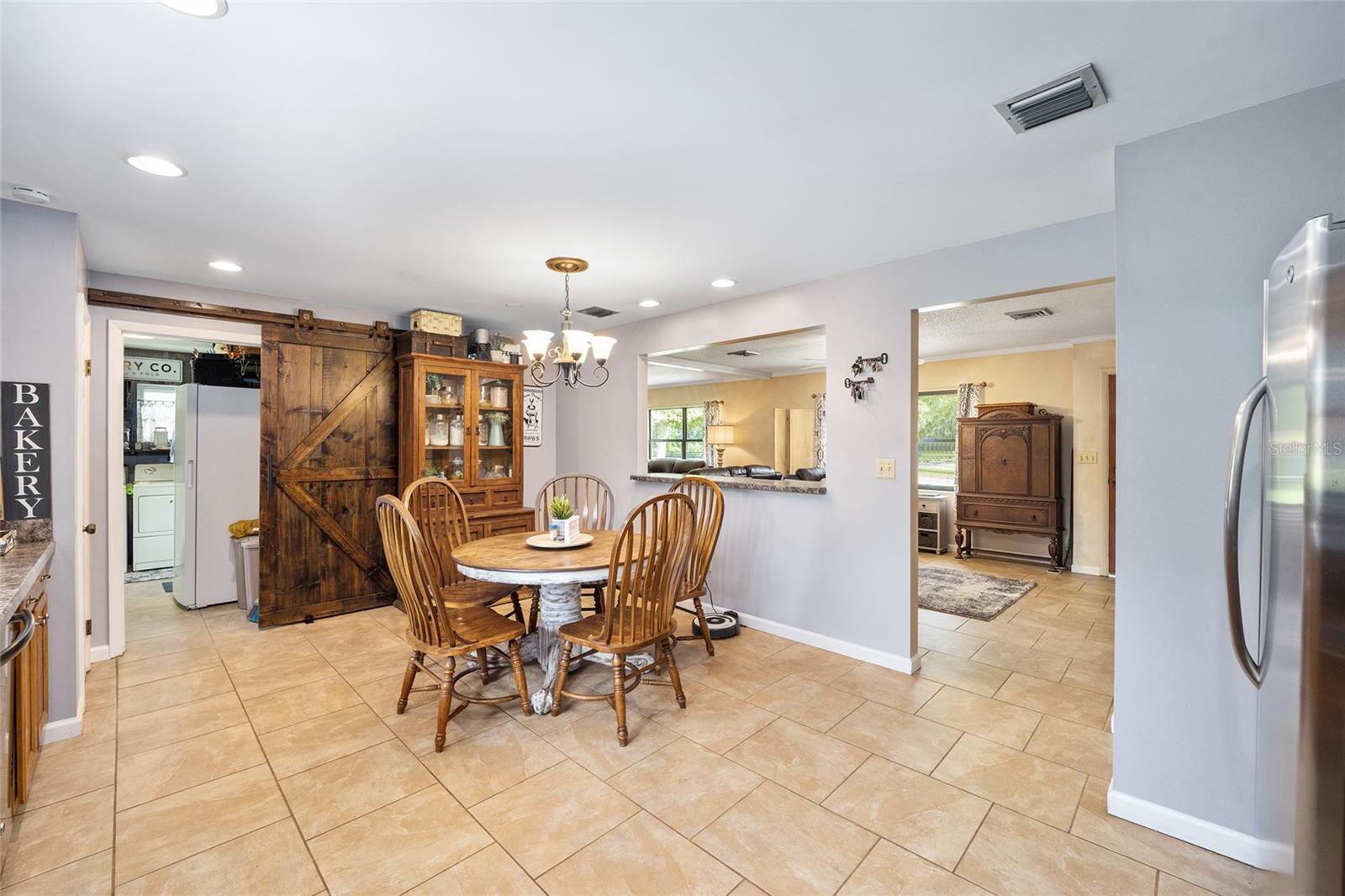 Dining with pass thru to living room