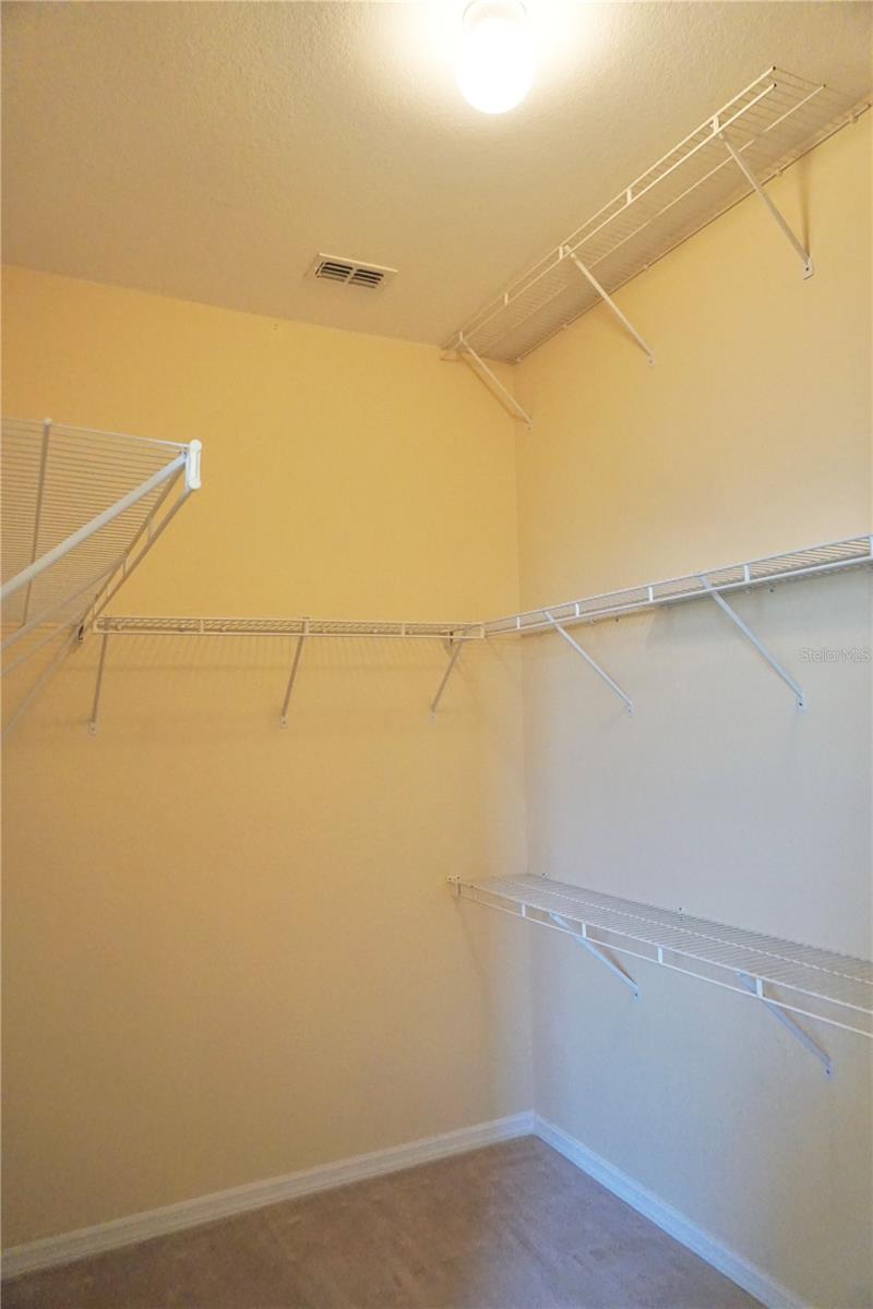 Master walk-in closet