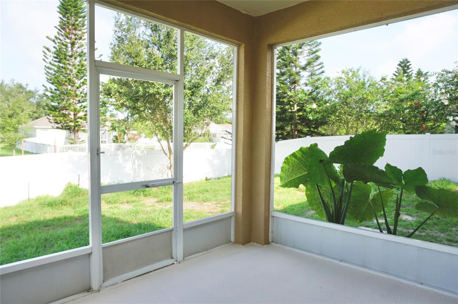 Screened in patio