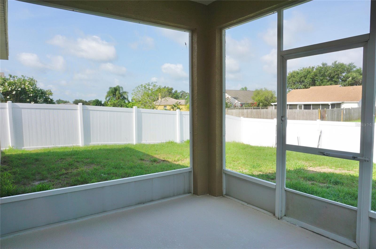 Screened in patio