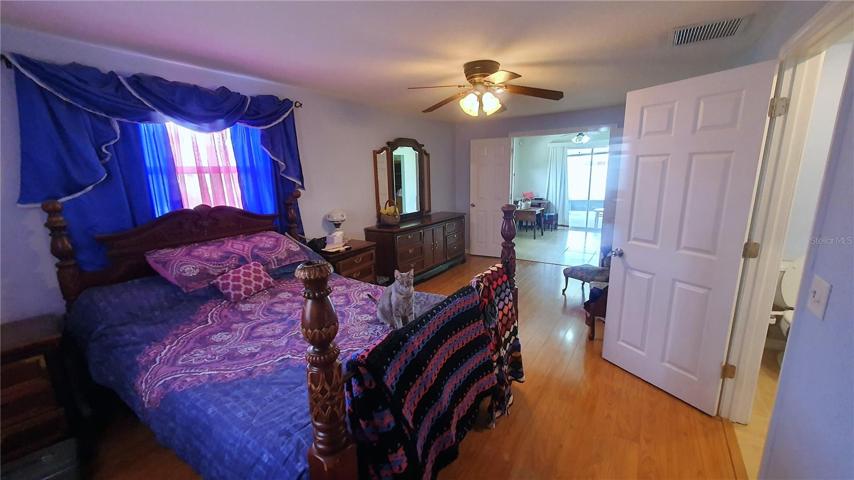 The suite is located on the opposite side of the home from the other bedrooms for the utmost privacy.