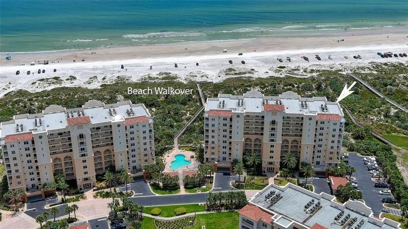 Private pool, spa, BBQ grills & walkway to the beach for two oceanfront buildings.