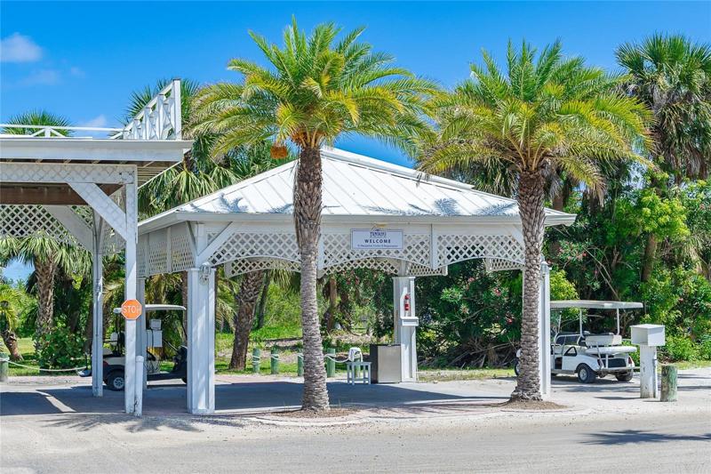 Resort Check In Gate.