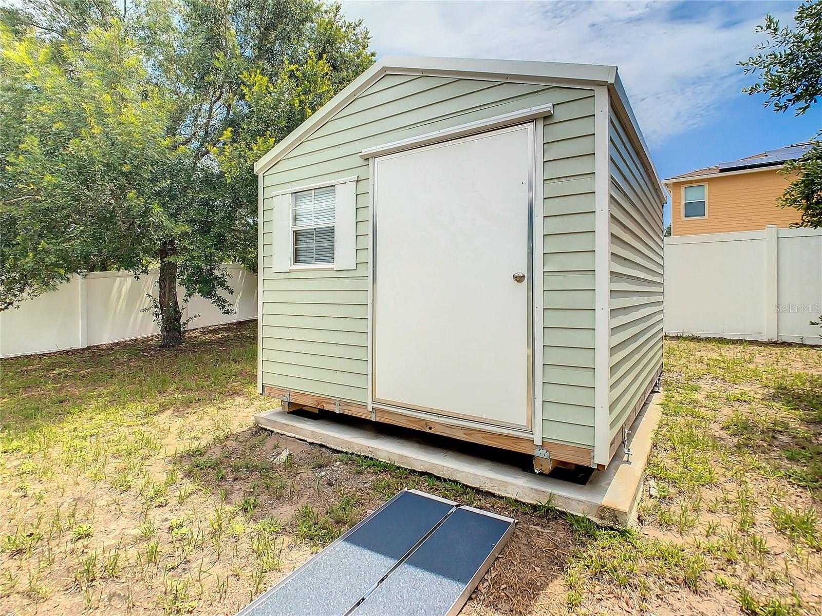 12'x10' Shed in the Backyard