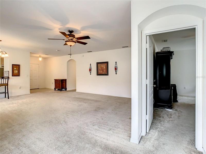 View of Great Room from Rear Sliding Door