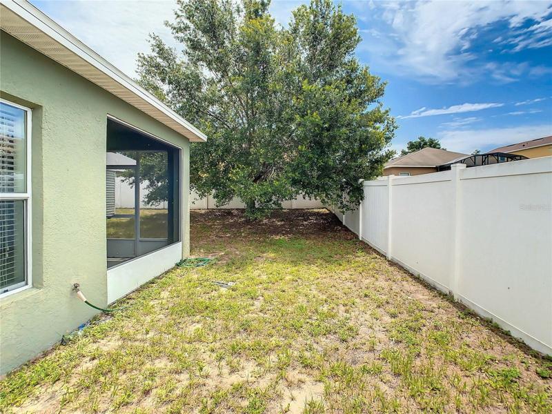 Side View of Backyard