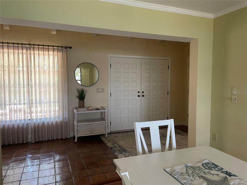 Foyer from dining room.