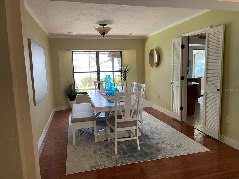 Dining room with a view.