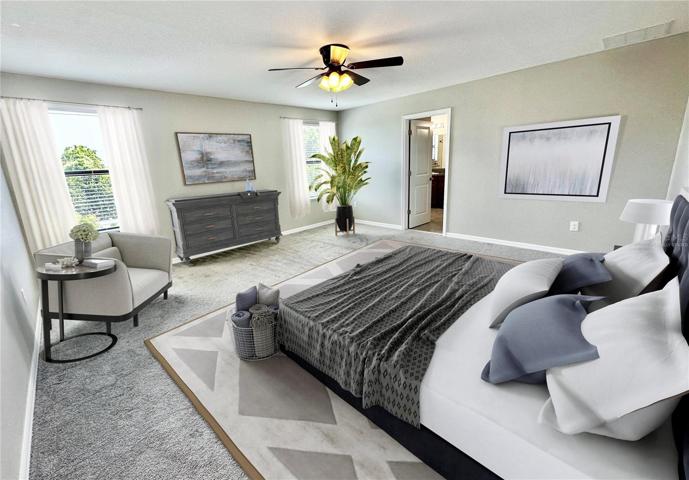 Virtually Staged, Master Bedroom