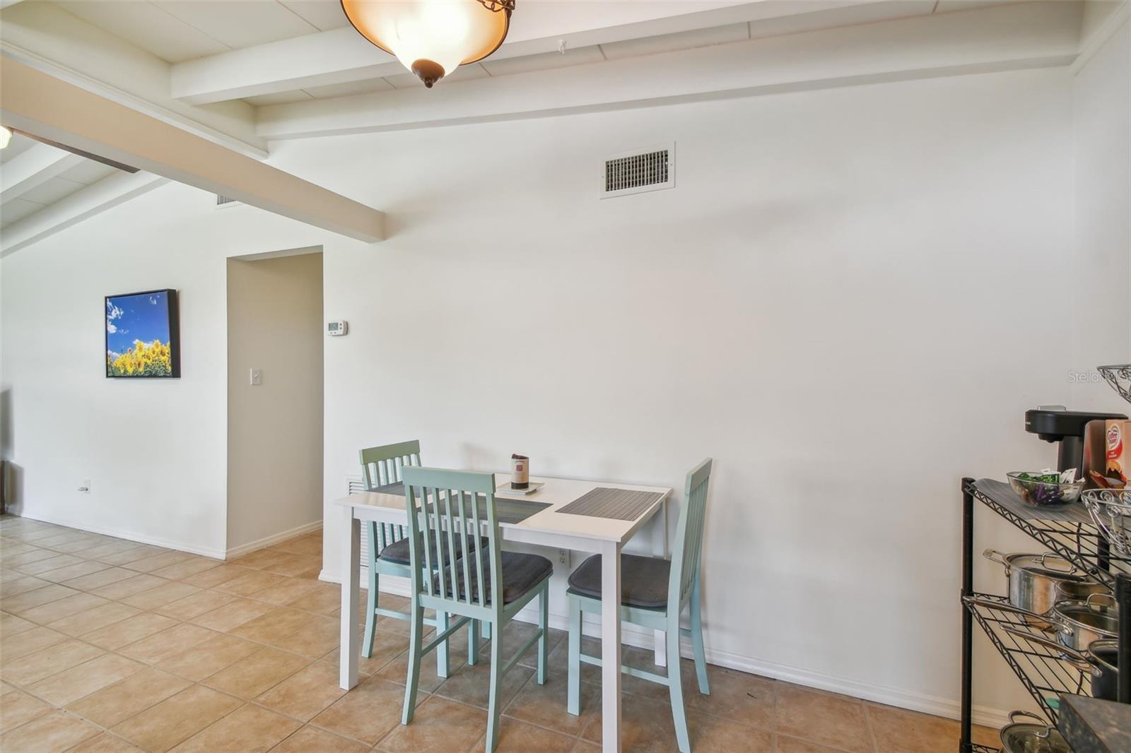 Eating space off of kitchen