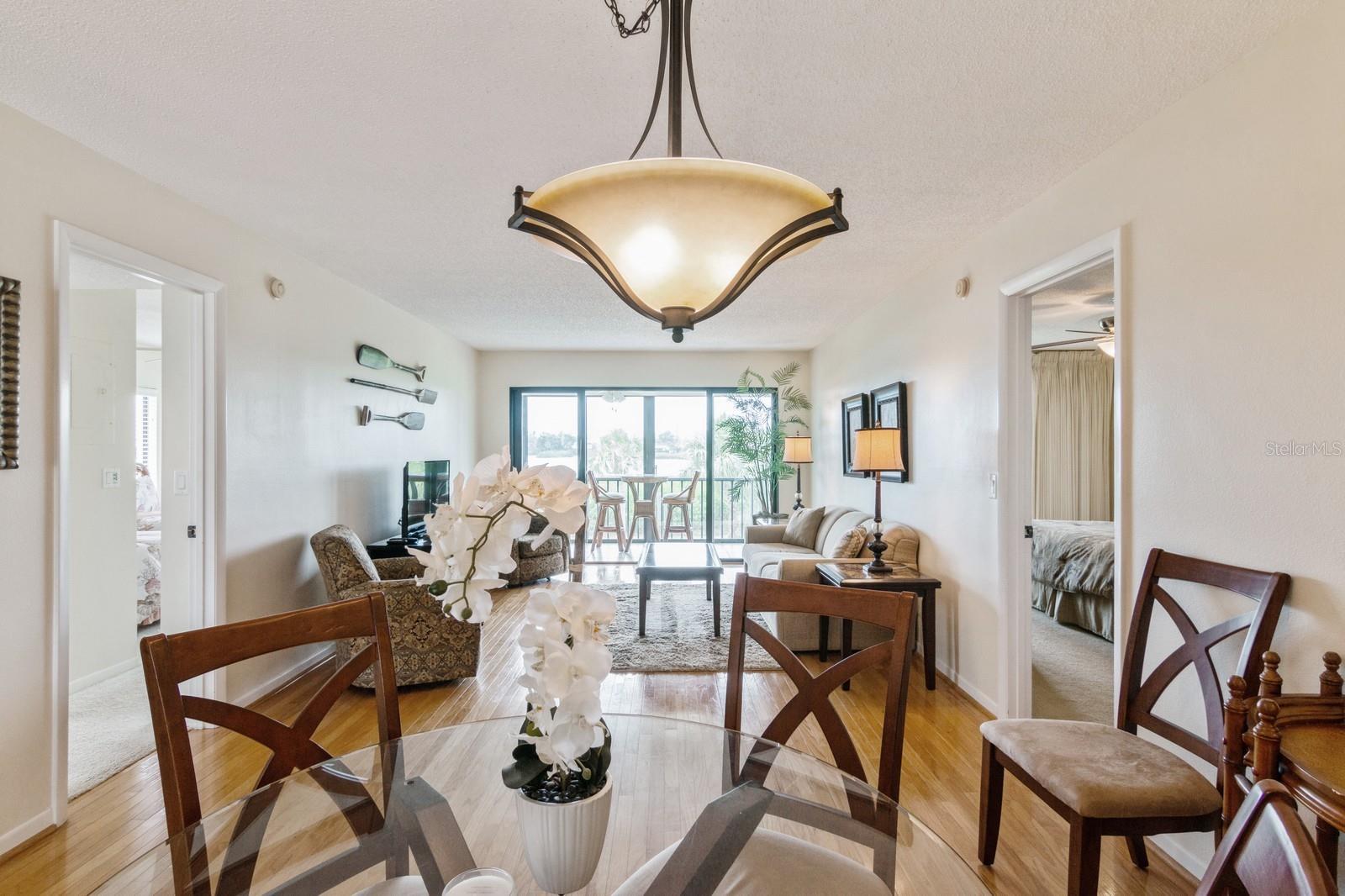 dining room and living room
