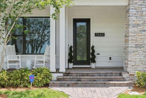Front porch perfect for that morning coffee.