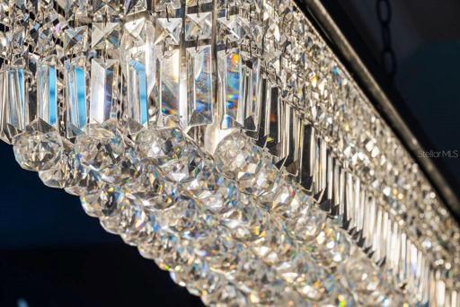 Designer chandelier.